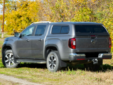 Preview: Hardtop mit seitlichen Schiebefenstern, in Wagenfarbe lackiert, kabinenhoch, für VW Amarok Doppelkabiner, Modell 2023